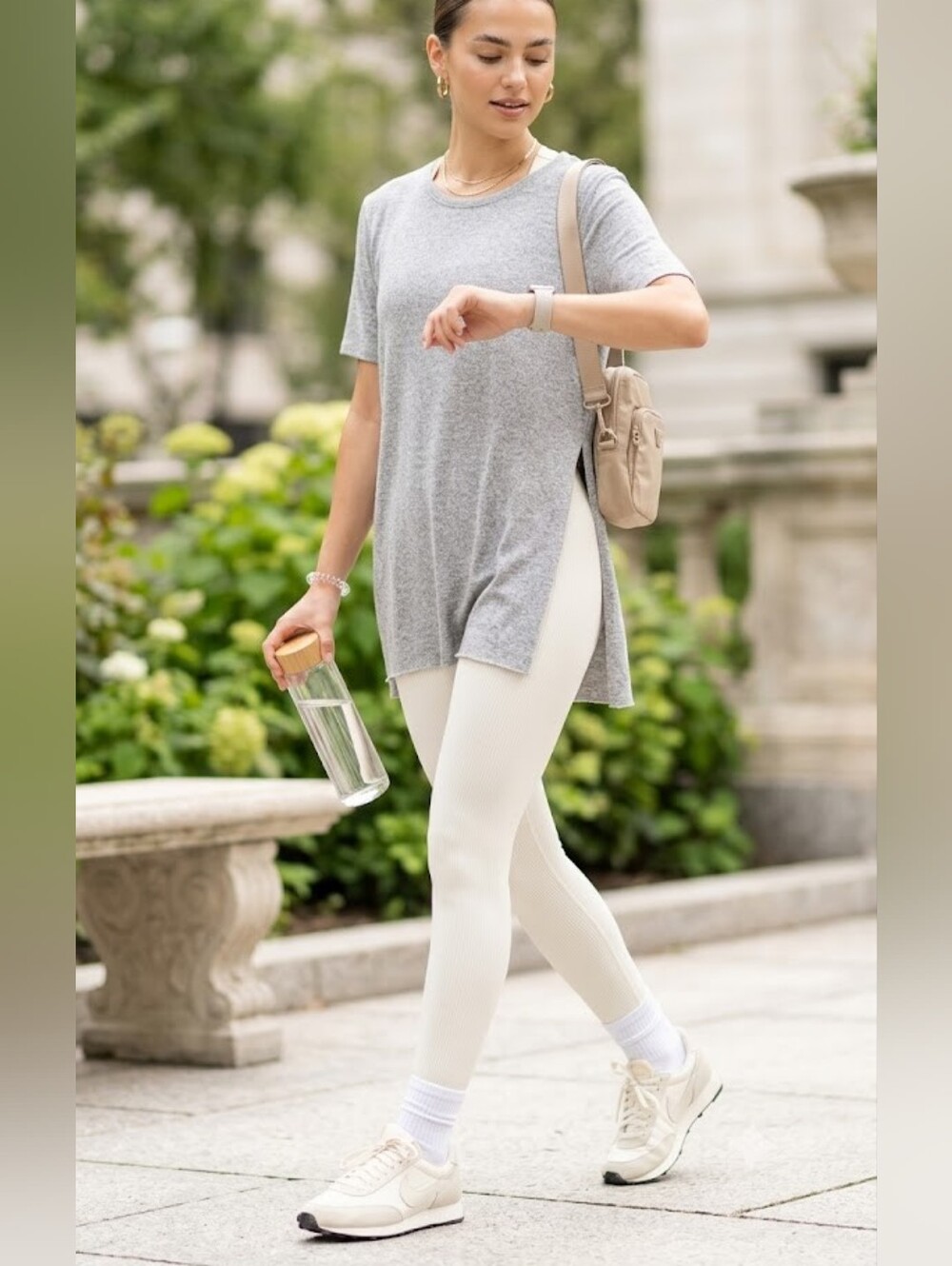 C'est Moi High Slit Tunic Oversized Dropped Sleeve  Clean Girl Scandigirl